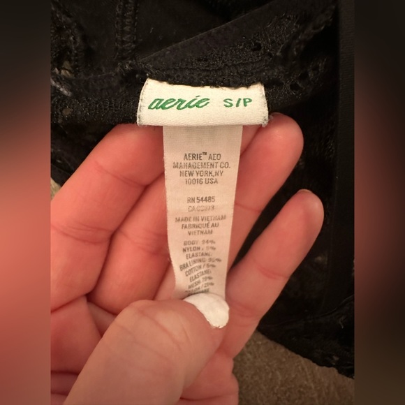 AERIE BLACK PADDED LACE CROSS BACK BRALETTE - Size Small SKU:488 - Picture 5 of 5